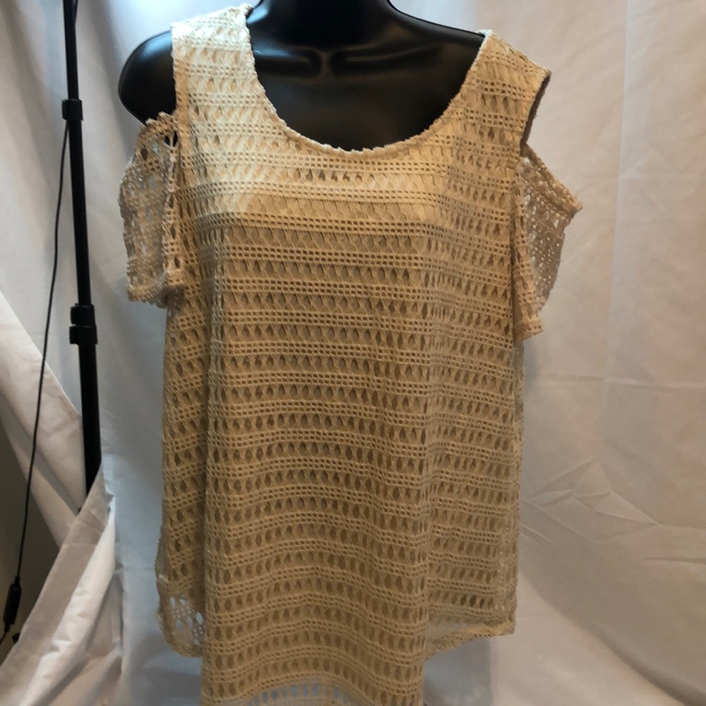 Lace shirt, lined